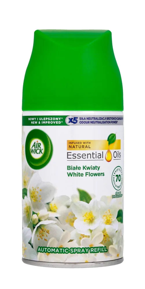 Air Wick Essential Oils Fragrance Refill White Flowers 250 ml - Kosmetika