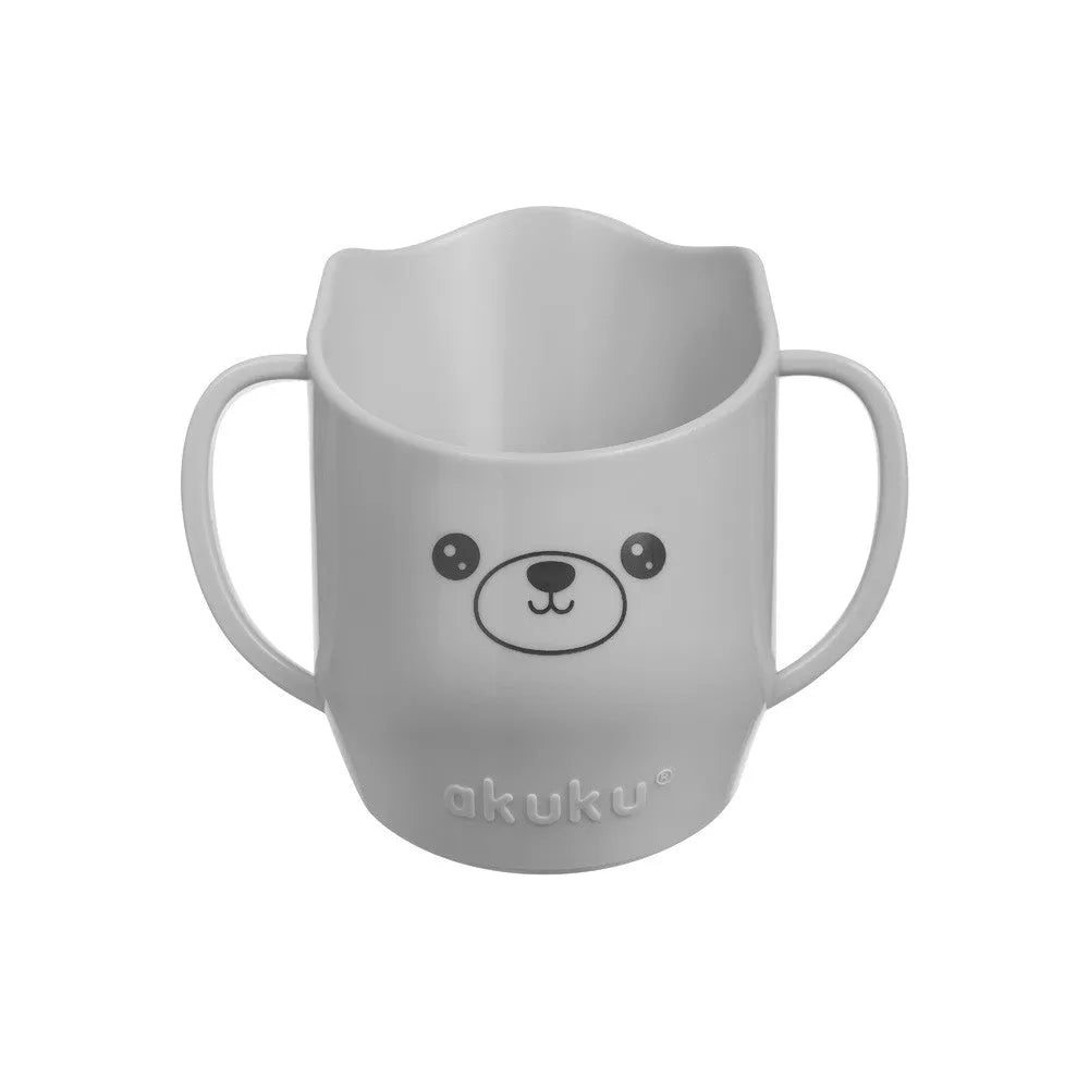 AKUKU Baby cup for learning to drink - gray 150 ml - Vaikui ir mamai