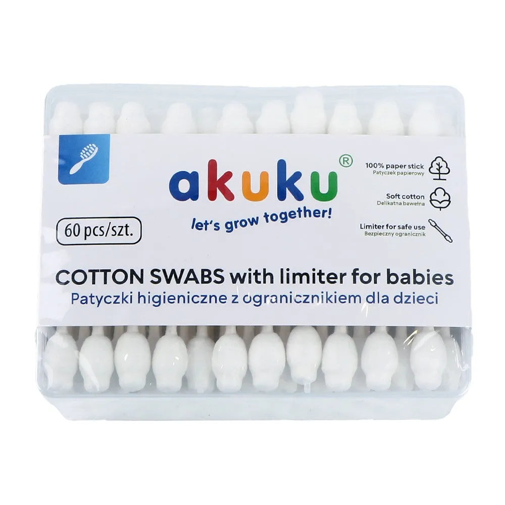 AKUKU Baby ear sticks A0710 60 pcs. - Vaikui ir mamai