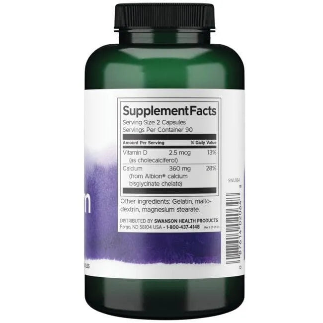 Albion Calcium - N180 - Kalcis - Swanson - Papildai