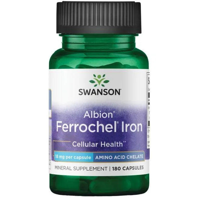 Albion Ferrochel Iron - 18 mg - N180 - Geležis - Swanson - Papildai
