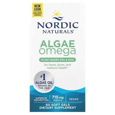 Algae Omega 715mg 3 - 60 softgels - Nordic Naturals - Papildai