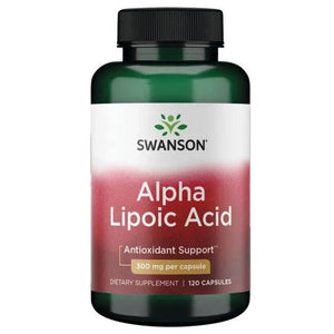 Alpha Lipoic Acid - 300 mg - N120 - Alfa lipoinė rūgštis - Swanson - Papildai