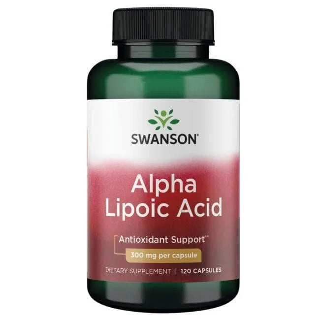 Alpha Lipoic Acid - 300 mg - N120 - Alfa lipoinė rūgštis - Swanson - Papildai