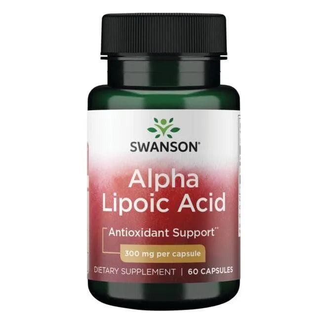 Alpha Lipoic Acid - 300 mg - N60 - Alfa lipoinė rūgštis - Swanson - Papildai