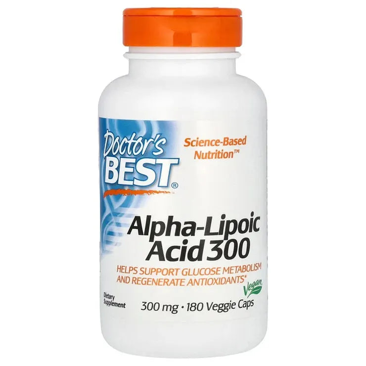 Alpha-Lipoic Acid 300mg - 180 vcaps - Doctor’s Best - Papildai