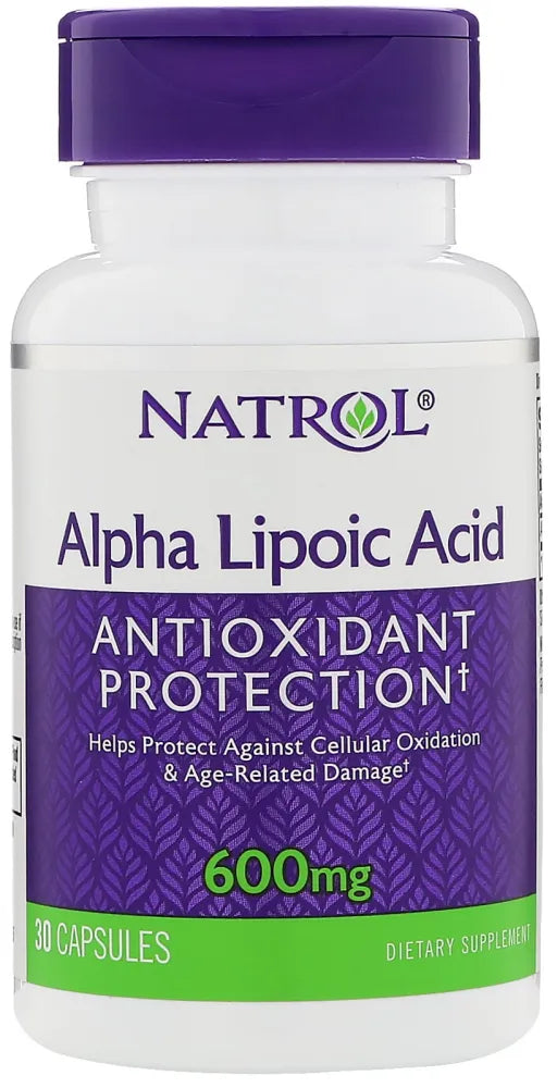 Alpha Lipoic Acid 600mg - 30 caps - Natrol - Papildai