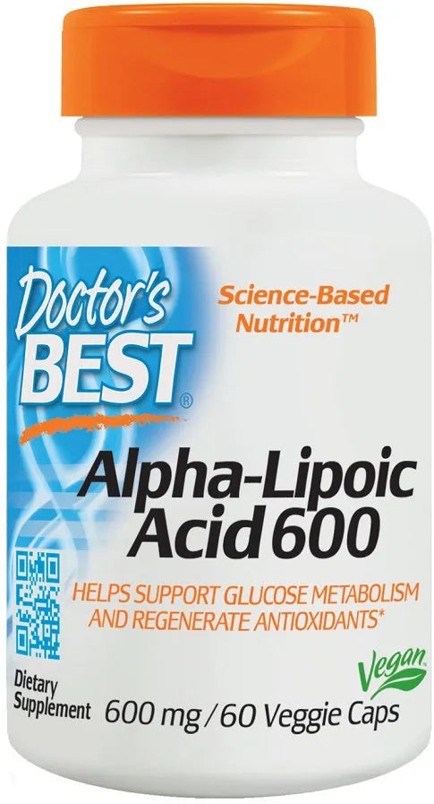Alpha-Lipoic Acid 600mg - 60 vcaps - Doctor’s Best - Papildai