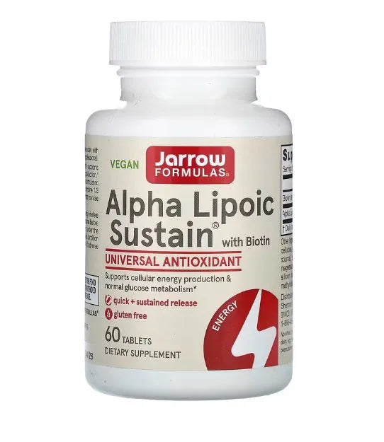 Alpha Lipoic Sustain with Biotin - 60 tabs - Jarrow Formulas - Papildai
