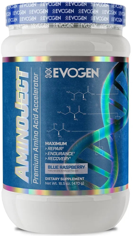 AminoJect Blue Raspberry - 470g - Evogen - Sporto papildai