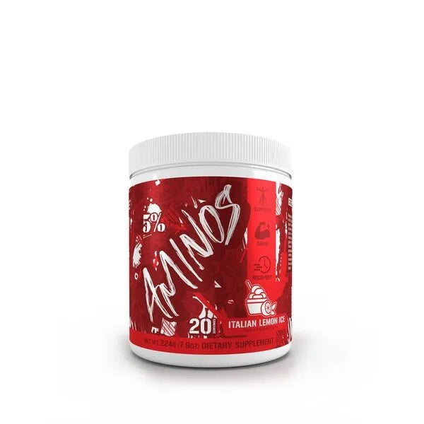 Aminos - Code Red Italian Lemon Ice - 224g - 5% Nutrition - Sporto papildai