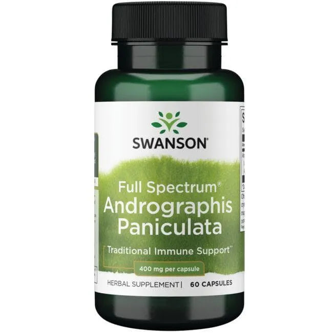 Andrographis Paniculata - Skėstašakių kamrų - 400 mg - N60 - Swanson - Papildai