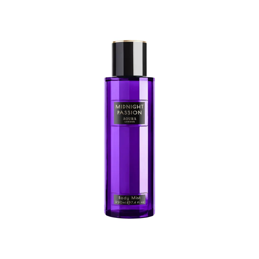 AOURA LONDON Midnight Passion Kvepiantis Kūno Purškiklis 220 ml - Kosmetika