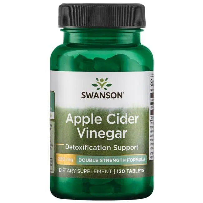 Apple Cider Vinegar - Obuolių sidro actas - 200 mg - N120 - Swanson - Papildai