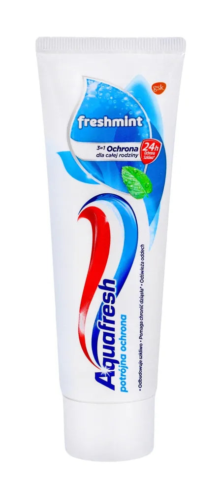 Aquafresh Toothpaste Fresh & Minty triguba apsauga 75ml - Kosmetika