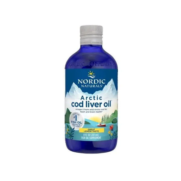 Arctic Cod Liver Oil 1060mg Lemon - 237 ml - Nordic Naturals - Papildai