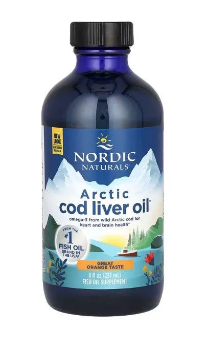 Arctic Cod Liver Oil 1060mg Orange - 237 ml - Nordic Naturals - Papildai