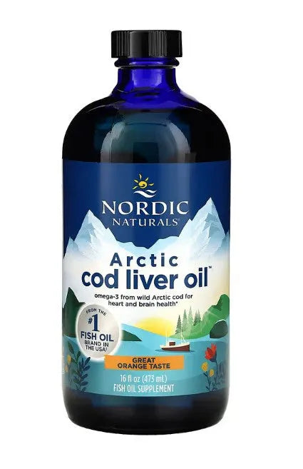Arctic Cod Liver Oil 1060mg Orange - 473 ml - Nordic Naturals - Papildai