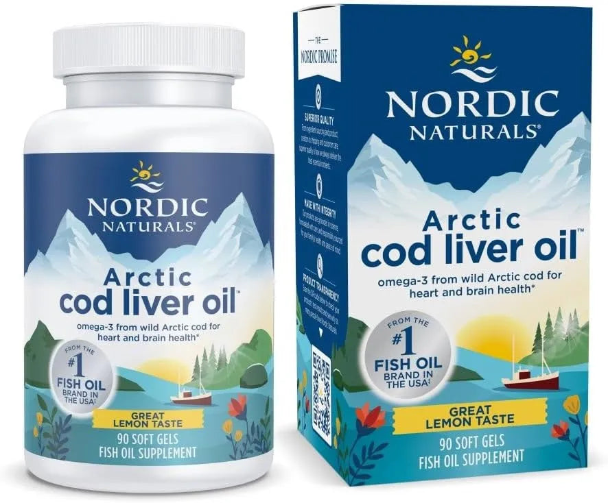 Arctic Cod Liver Oil 750mg Lemon - 90 softgels - Nordic Naturals - Papildai