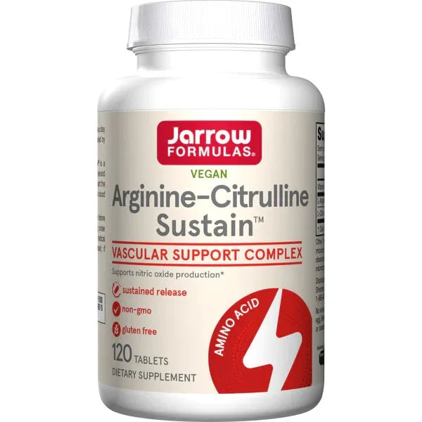 Arginine-Citrulline Sustain - 120 tabs - Jarrow Formulas - Papildai
