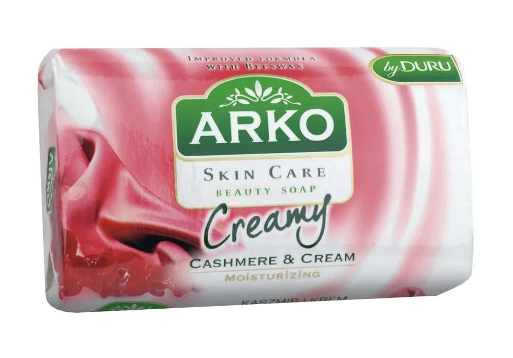 Arko Moisturizing bar soap Creamy Cashmere & Cream 90g drėkinamasis muilas - Kosmetika