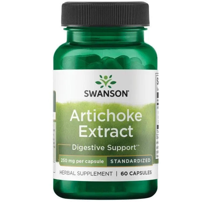 Artichoke Extract - Standardized - 250 mg - N60 - Swanson - Papildai