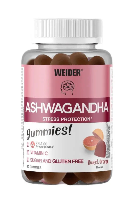 Ashwagandha Gummies Sweet Orange - 40 - Weider - Sporto papildai
