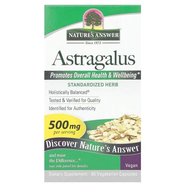 Astragalus Root 500mg - 60 vcaps - Nature’s Answer - Papildai