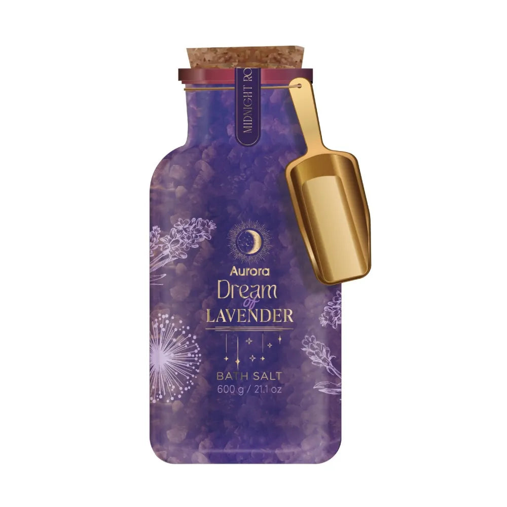 AURORA Dream of Lavender Gift Set Bath Salt with Dried 600 g - Kosmetika