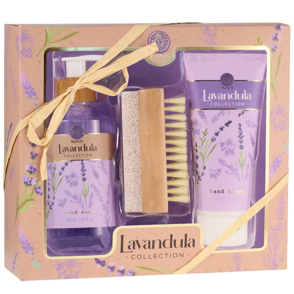 AURORA Gift set with Lavandula Box brush - 3 products - Kosmetika