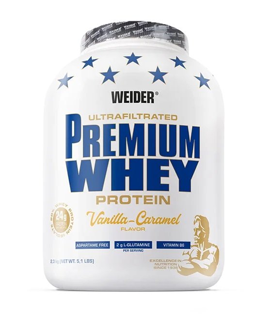 Premium Whey, Vanilla Caramel - 2300g - Weider