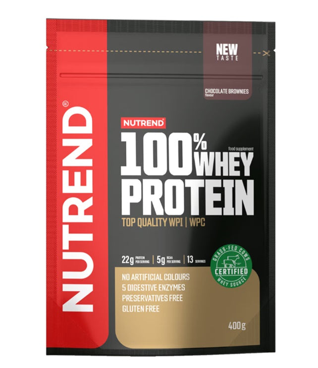 100% Whey Protein, Chocolate Brownies - 400g - Nutrend