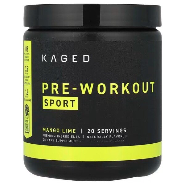 Pre-Workout Sport, Mango Lime - 259g - Kaged Muscle