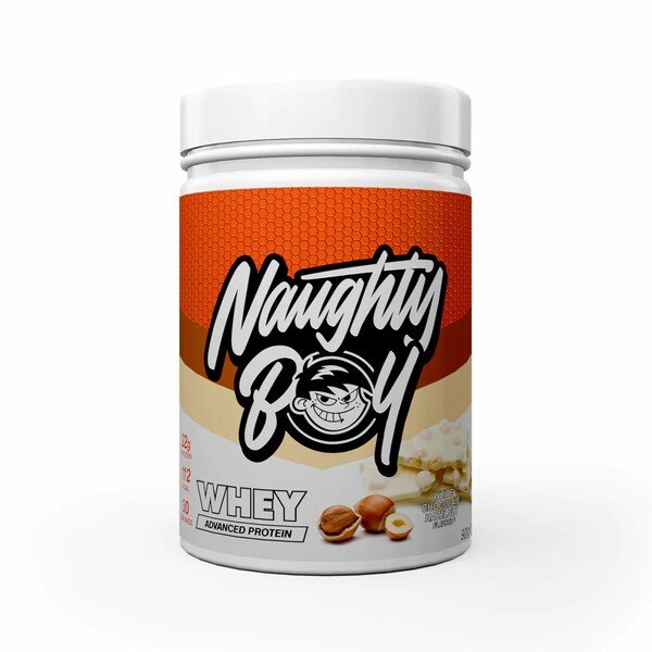 Advanced Whey, White Chocolate Hazelnut - 900g - Naughty Boy