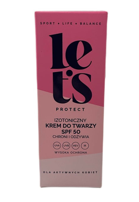 Izotoniczny Krem Do Twarzy SPF 50 - 50 ml. - Let's