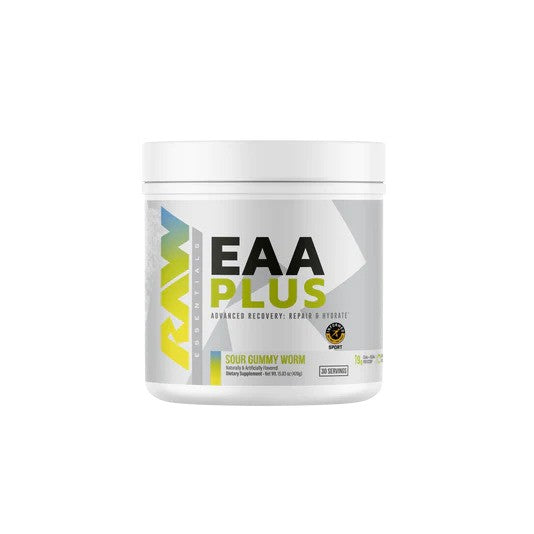 EAA Plus, Sour Gummy Worm - 426g - Raw Nutrition