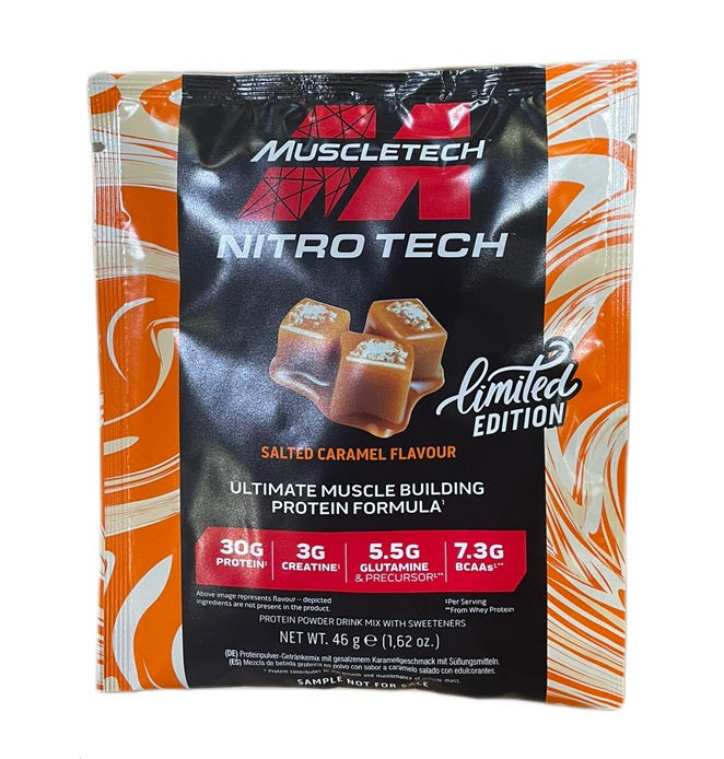 Nitro-Tech, Salted Caramel - 46g (1 serving) - MuscleTech