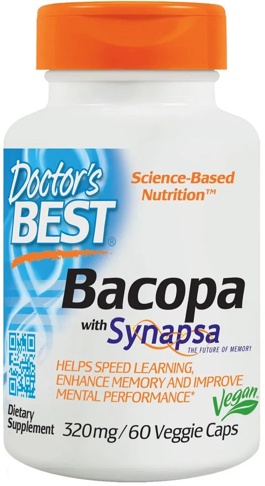 Bacopa with Synapsa 320mg - 60 vcaps - Doctor’s Best - Papildai