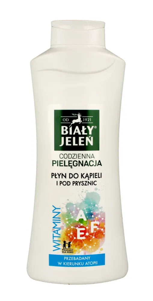 Baltojo elnio hipoalerginė vonios skystis su vitaminais AEF ir pantenoliu - Kosmetika