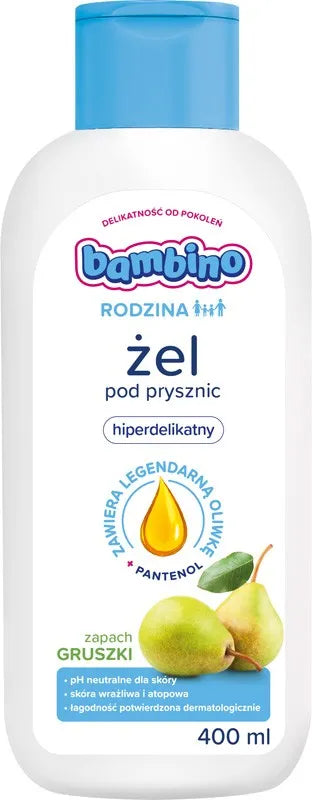 Bambino Family Hyperdelicate pear-scented shower gel 400ml - Vaikui ir mamai