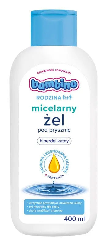 Bambino Family Hypoallergenic Shower Gel 400ml - Vaikui ir mamai