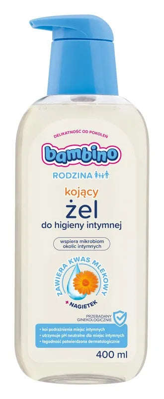 Bambino Family Intimate hygiene gel soothing Calendula 400ml - Vaikui ir mamai