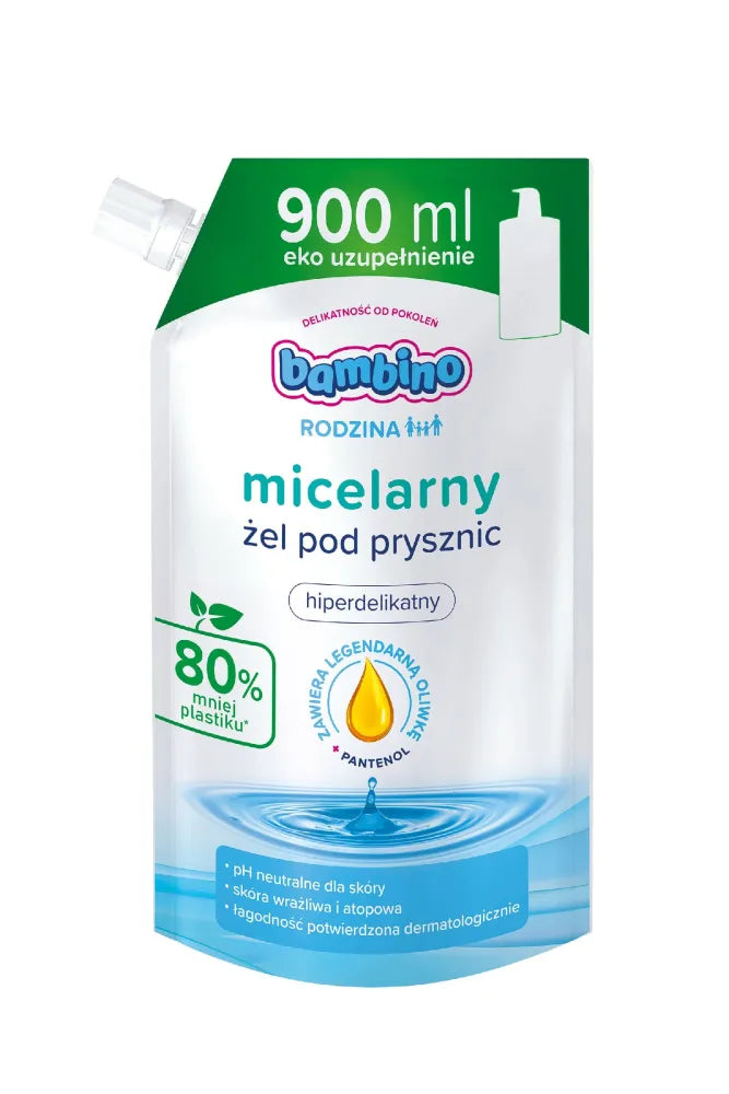 Bambino Family Micellar Hyperdelicate dušo gelis - 900ml - Kosmetika