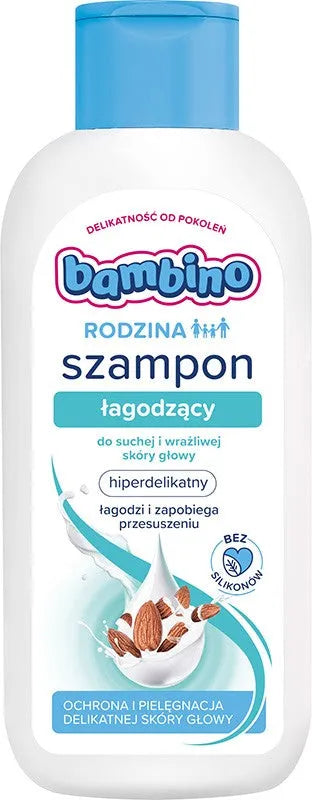 Bambino Family Soothing Shampoo for dry and sensitive scalp 400ml - Vaikui ir mamai