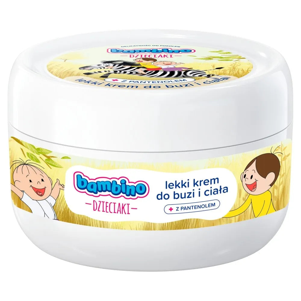Bambino Kids Light Zebra Face and Body Cream 250ml - Vaikui ir mamai