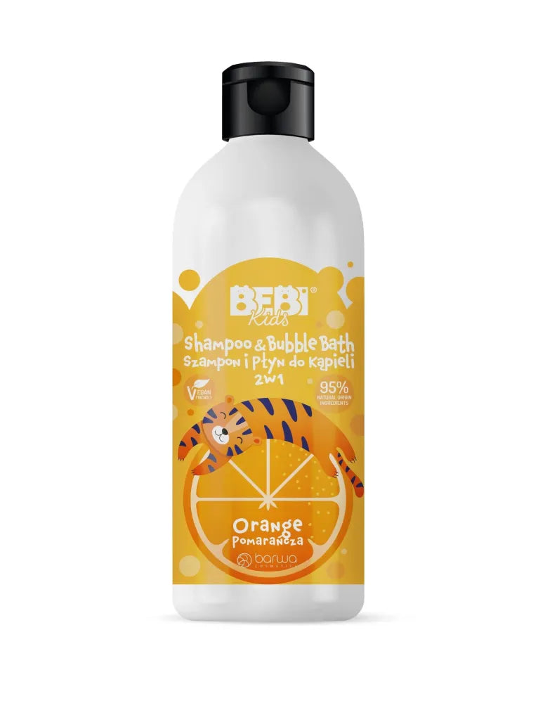 BARWA Bebi Kids Shampoo and Bath Lotion 2-in-1 - Orange 500ml - Vaikui ir mamai