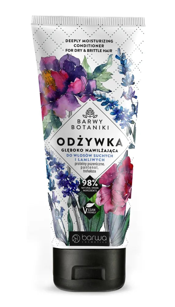 BARWA Botanical Colors Giliai drėkinantis kondicionierius sausiems ir trapiems plaukams 180ml - Kosmetika