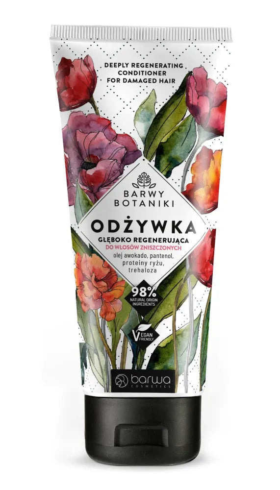 BARWA Botanical Colors Giliai regeneruojantis kondicionierius pažeistiems plaukams 180ml - Kosmetika