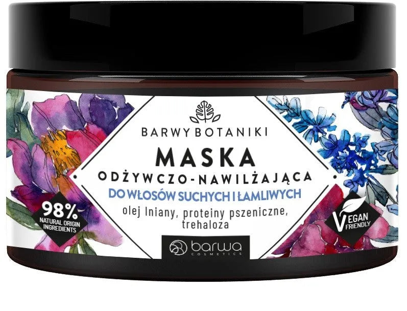 BARWA Botanical Colors Maitinantis - Drėkinantis kaukė sausiems ir trapiems plaukams 220ml - Kosmetika