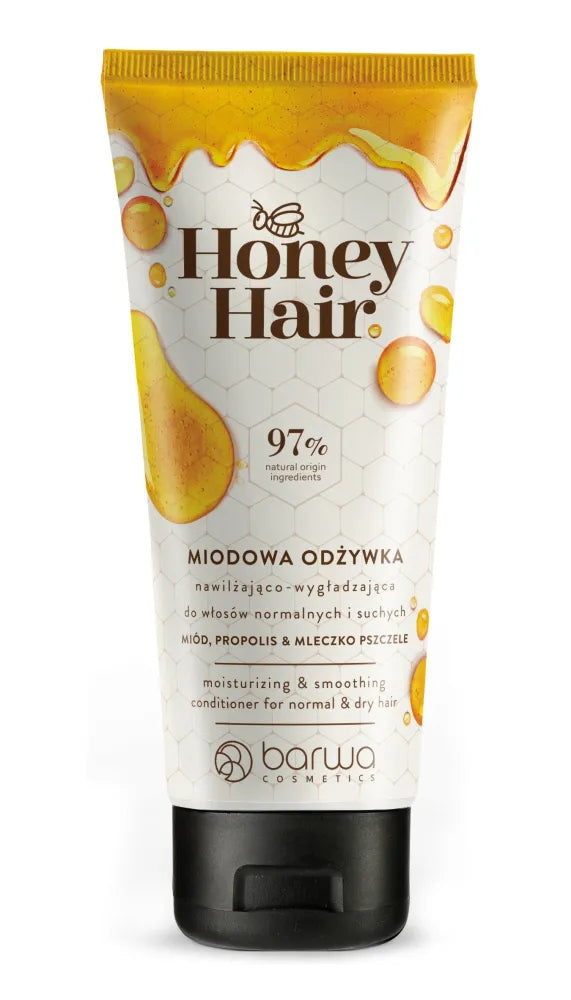 BARWA COSMETICS Medaus plaukų drėkinamasis ir glotninamasis kondicionierius normaliems sausiems plaukams 200ml
